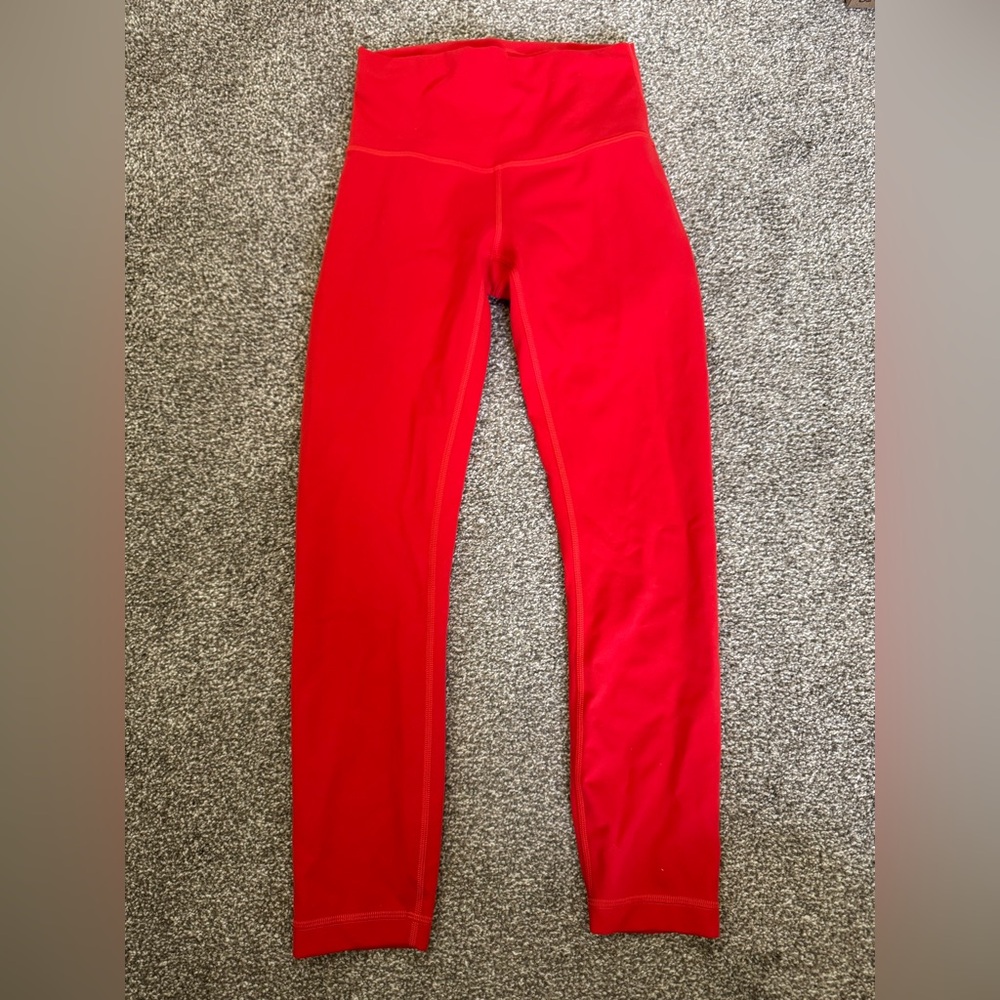NWOT Lululemon Wunder Train Leggings Hot Heat